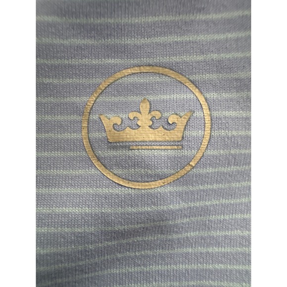 Peter Millar Crown Crafted Mens Polo Shirt VINTAGE CLUB  Stripe Size M Golf - Picture 5 of 7